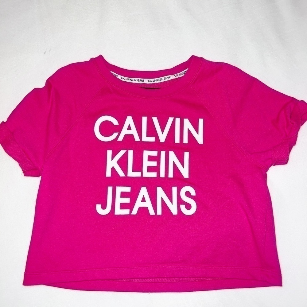 Pink Calvin Klein Jeans Cropped Top